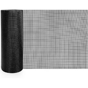 Jucoan 86"x13" 304 Stainless Steel Car Grill Mesh, 12 Mesh 0.6mm Wire Dia, Multifunctional Automotive Grille Insert Mesh Sheet for Radiator Guard, Bumper Protection, Hood Vent, DIY Craft, Black in Kuwait