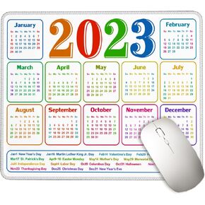 لوحة ماوس ألعاب تقويم 2024 لوحة ماوس سوداء كبيرة مع عطلة، ملحقات ديكور مكتب المنزل للكمبيوتر المحمول لعبة العمل in Kuwait