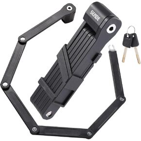 Folding Bike Lock - Folding Locks with 2Keys Heavy Duty Anti Theft Alloy Steel with Mounting Bracket 2pc Straps Bicycle Locks for Bicycles E-Bikes Scooter Mountain Bikes (30 in) in Saudi Arabia