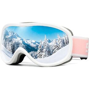 SPOSUNE Ski Goggles Over Glasses with Dual lens, Anti-fog Anti-UV Snow Goggle for Men Women Youth Skiing Snowmobile in Saudi Arabia