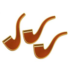 Novel Merk Old Time Pipe – Hipster, & Steampunk Lapel Pin, Hat Pin & Tie Tack Set - with Clutch Back 3 Piece in Saudi Arabia