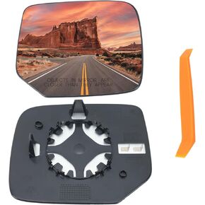 زجاج مرآة ساخن من الجانب الأيمن للراكب متوافق مع 2016-2022 Honda Pilot 2017-2024 Ridgeline 2019-2024 استبدال مرايا الرؤية الخلفية للجانب الأيمن RH مع لوحة دعم in Kuwait