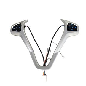 Cruise Control Switch Butto with Frame + Wire Car Cruise Control Buttons Blue/Red Backlight Steering Wheel Volume Button Fit for Ford Fiesta MK7 Ecosport 2013(Blue - 1 Set) in Kuwait