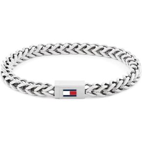 Tommy Hilfiger Men's Jewelry – Stainless Steel Bracelet, Magnetic Clasp - Enamel Flag Detail – Easy to Wear - Fashion Accessory - Gift for Him in Saudi Arabia