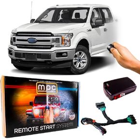 MPC Plug N Play Remote Starter Compatible with 2015-2020 Ford F-150 |Gas| |Key to Start| |NO HONK-Lock-Unlock-Lock| with T-Harness OEM Key Fob Activated in Saudi Arabia