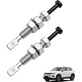 2 Pieces Universal Car Door Hood Pin Switch 12V Adjustable Car Door Pin for Bonnet Trunk Alarm Security Light Momentary ON/OFF for Car Truck SUV in Kuwait