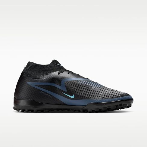 Nike Phantom 6 High Academy Turf Soccer Shoes (Black/Black) in Saudi Arabia