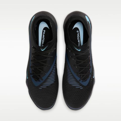 Nike Phantom 6 High Academy Turf Soccer Shoes (Black/Black) in Saudi Arabia