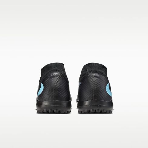 Nike Phantom 6 High Academy Turf Soccer Shoes (Black/Black) in Saudi Arabia
