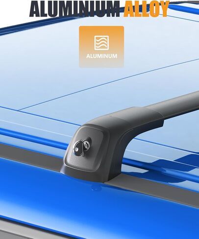 220lbs Roof Rack Cross Bars Compatible with Chevrolet Equinox 2018 2019 (Without Roof Rails), Chevy Heavy Duty Anti-Theft Aluminum Roof Rails Crossbars Luggage Cargo Carrier in Kuwait