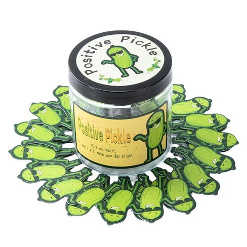 Positive Pickle Gift, 60 Positive Pickle Cards Jar Affirmation Cards, Emotional Support Gift, Christmas White Elephant Gifts Women Men Teens Friends Mom Sisters Teacher in Saudi Arabia
