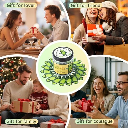 Positive Pickle Gift, 60 Positive Pickle Cards Jar Affirmation Cards, Emotional Support Gift, Christmas White Elephant Gifts Women Men Teens Friends Mom Sisters Teacher in Saudi Arabia