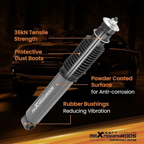 ممتص صدمات أمامي من maXpeedingrods مقاس 2-3 بوصة لسيارة Ford Ranger 1998-2015 2WD، مجموعة صدمات خفض مشحونة بالنيتروجين in Kuwait