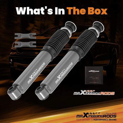 ممتص صدمات أمامي من maXpeedingrods مقاس 2-3 بوصة لسيارة Ford Ranger 1998-2015 2WD، مجموعة صدمات خفض مشحونة بالنيتروجين in Kuwait