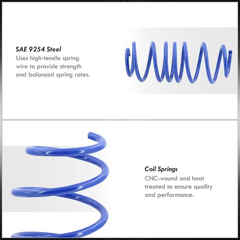 AJP Distributors Front & Rear Drop Lower Height Suspension Handling JDM Coil Lowering Springs Kit Set Blue Compatible/Replacement For Eclipse 4G 2006 2007 2008 2009 2010 2011 2012 06 07 08 09 10 11 12 in Saudi Arabia