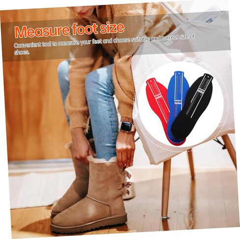 3Pcs Adult Foot Measuring Device UK Size Foot Gauge Ruler for Men and Women Easy to Use for Shoe Fitting in Saudi Arabia