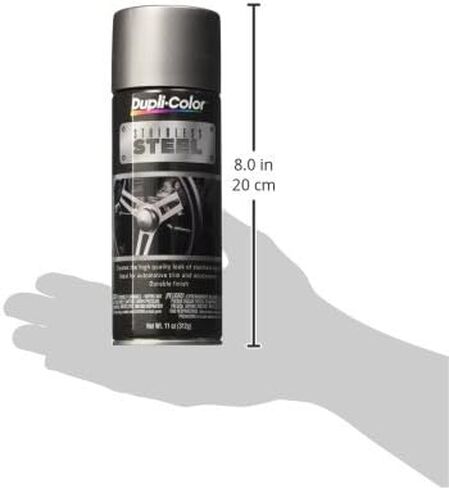 طلاء السيارات المعدني الفوري Dupli-Color ESS100000 - طلاء بخاخ من الفولاذ المقاوم للصدأ - 11 أونصة. علبة الهباء الجوي in Saudi Arabia