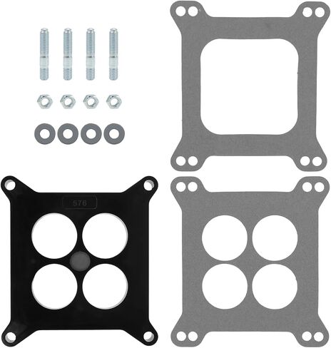 فاصل المكربن ​​1/2 بوصة فاصل المكربن ​​الفينولي المستدار متوافق مع هولي 4150 4160 AFB Carb Chevy 4BBL SBC BBC in Kuwait