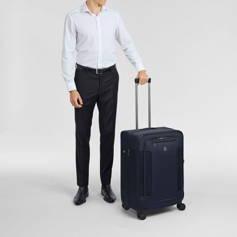 Victorinox Werks Traveler 7.0, Medium Case, 8-Wheel Softside Expandable Travel Case, Navy Blue in Saudi Arabia