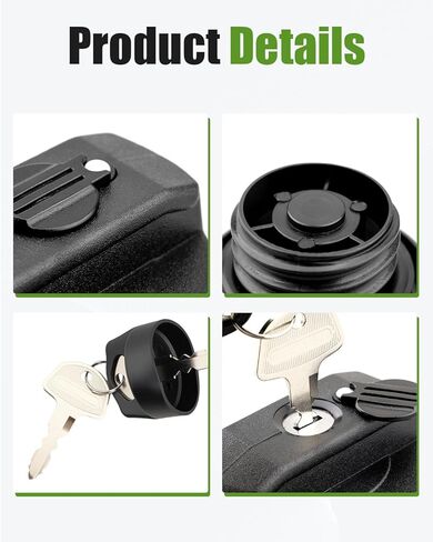 7020-010120 Locking Fuel Cap with Keys Fit for CF Moto 2019-22 UForce 1000, Black in Saudi Arabia