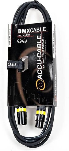 كابل Accu بطول 10 أقدام و3 دبابيس True DMX تم تصنيفه عند 110 أوم من النهاية إلى النهاية لضمان عدم انخفاض الإشارة و25 قدمًا 3 دبوس من كابل DMX الحقيقي تم تصنيفه عند 110 أوم من النهاية إلى النهاية لضمان عدم انخفاض الإشارة in Kuwait