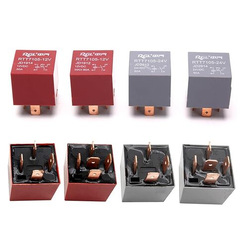 Waterproof Heavy Duty Relay 4/5Pin DC 24V 12V 80A Headlamp Automotive Car Relay(As pic) in Saudi Arabia