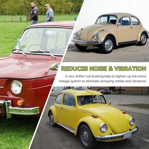 Shift Rod Bushing Fit for Volkswagen Vintage Air Cooled for Beetle 1960-79, Karmann Ghia 1960-74, Bus 1950-66, 1962-73 Type 3, 1973-74 Thing - Restores Smooth, Precise Shifting, 1 Pcs in Saudi Arabia