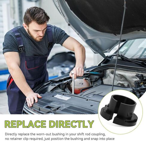 Shift Rod Bushing Fit for Volkswagen Vintage Air Cooled for Beetle 1960-79, Karmann Ghia 1960-74, Bus 1950-66, 1962-73 Type 3, 1973-74 Thing - Restores Smooth, Precise Shifting, 1 Pcs in Saudi Arabia
