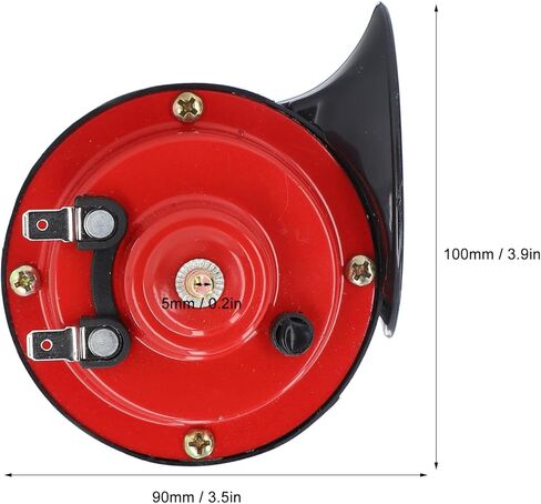 Car Horn Kit, 120db Super Loud Water Electric Snail Horn 12V 120db Universal Loud Snail High Low Tone Car Trumpet for Truck Motorcycle in Saudi Arabia