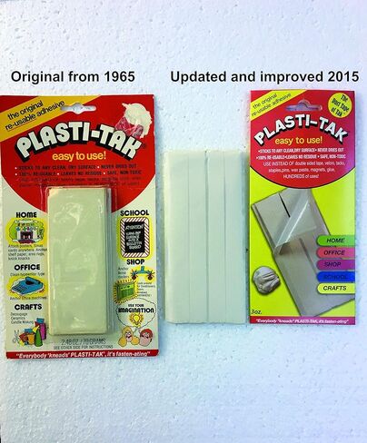 6oz Plasti-Tak The Original Re-usable Adhesive Putty 3oz, Reposionable - Won;t Dry -Pack of 2 in Saudi Arabia