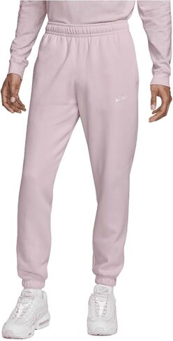 Nike Sportswear Club Fleece Men's Pants (BV2737-663, Pink Foam/Pink Foam/White) in Saudi Arabia