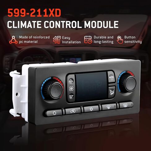 599-211XD Climate Control Module AC Control Panel Fit for 2003-2007 Chevy GMC Buick Cadillac Hummer H2 Vehicle - Silverado Sierra 1500 2500 3500 Tahoe Suburban Avalanche Yukon XL Trailblazer Envoy in Saudi Arabia