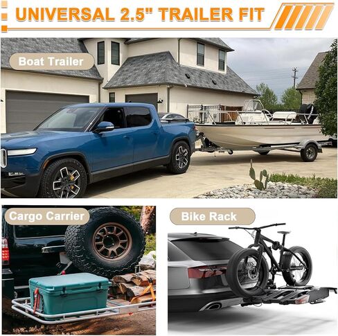 مشبك وصلة مضاد للخشخشة مقاس 2.5 بوصة، أداة ربط شديدة التحمل مع وسادتين كاتم صوت ودبوس، تقليل الضوضاء وسحب مقطورة آمنة، مثبت وصلة مسحوق مقاوم للصدأ لمقاومة التآكل in Kuwait