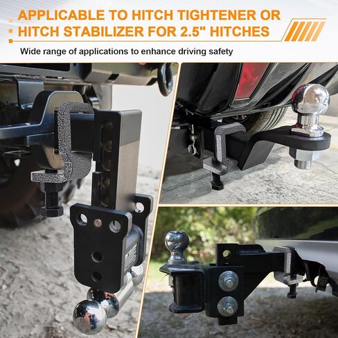 مشبك وصلة مضاد للخشخشة مقاس 2.5 بوصة، أداة ربط شديدة التحمل مع وسادتين كاتم صوت ودبوس، تقليل الضوضاء وسحب مقطورة آمنة، مثبت وصلة مسحوق مقاوم للصدأ لمقاومة التآكل in Kuwait