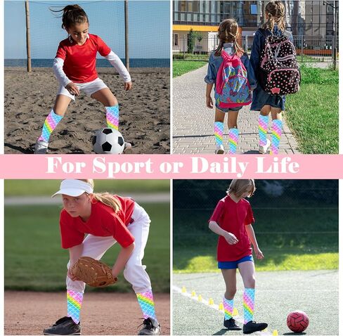 جوارب كرة قدم للأطفال للبنات الصغار، جوارب رياضية لكرة القدم، جوارب بيسبول للأطفال الصغار، جورب عالي للركبة للرياضة in Kuwait
