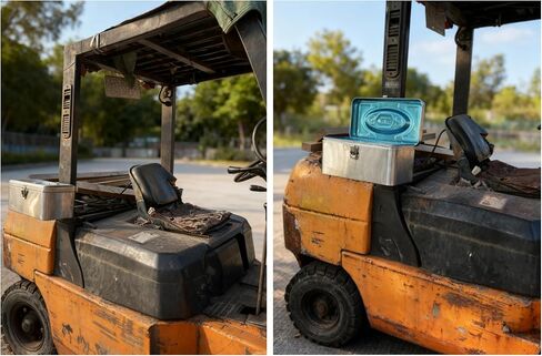 صندوق أدوات الجرار عالي التحمل، مع دعامة تثبيت، يمكن تركيبه على هيكل الحماية من الانقلاب (ROPS)، مصنوع من الفولاذ المقاوم للصدأ، مع فتحات قفل، وهو ملحق جرار متعدد الوظائف (16 بوصة) in Kuwait