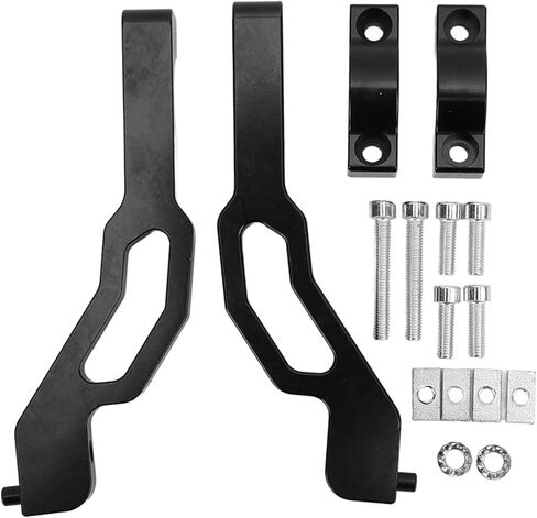 Handguard Snowmobile Mounting Kit Handguard Installation Kit Snowmobile Sentinel Handguard Mount Brackets Kit Aluminum Replacement for Polaris 600 800 850 (Black) in Saudi Arabia