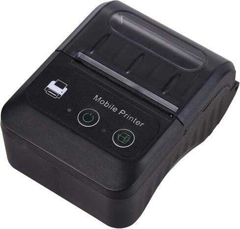 طابعة إيصالات حرارية محمولة BT 58 مم 2 بوصة، طابعة محمولة صغيرة USB بيل POS تدعم أمر الطباعة ESC/POS متوافق مع Android/iOS/Windows للشركات الصغيرة ومتجر بيع بالتجزئة in Saudi Arabia