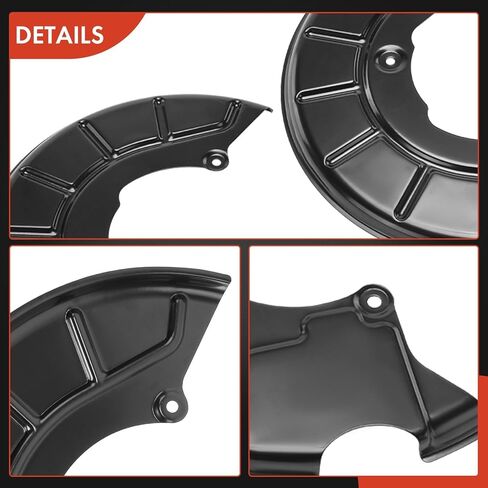 A-Premium Front and Rear Side Brake Dust Shield Compatible with Select Volkswagen and Audi Models - Jetta 2006 2010 2011, Golf 2010-2014, A3 2009-2013, GTI 2010-2013 - Replace# 1T0615612B, 4-PC Set in Saudi Arabia