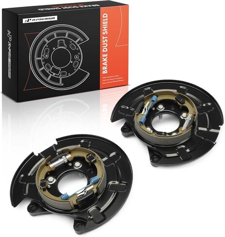 درع غبار الفرامل الخلفية للسائق والركاب الجانبي A-Premium متوافق مع موديلات Ford - F-150 F150 2012-2020، مع فرامل انتظار تعمل يدويًا، مجموعة مكونة من قطعتين in Saudi Arabia