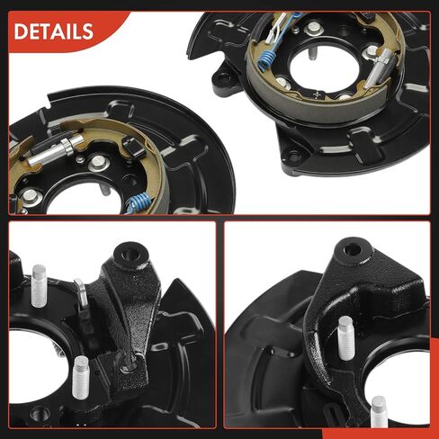 درع غبار الفرامل الخلفية للسائق والركاب الجانبي A-Premium متوافق مع موديلات Ford - F-150 F150 2012-2020، مع فرامل انتظار تعمل يدويًا، مجموعة مكونة من قطعتين in Saudi Arabia