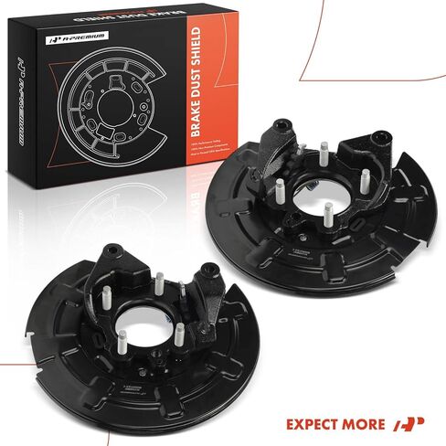 درع غبار الفرامل الخلفية للسائق والركاب الجانبي A-Premium متوافق مع موديلات Ford - F-150 F150 2012-2020، مع فرامل انتظار تعمل يدويًا، مجموعة مكونة من قطعتين in Saudi Arabia