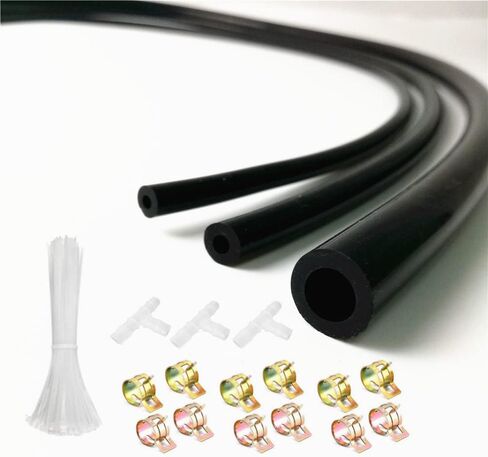 Blue Silicone Vacuum Tubing Hose Line Kit for Automotive Engine Turbo, DIY Intake or Radiator Hose High Performance 130 PSI Maximum Pressure (ID 3mm, 4mm, 8mm-Total Length 23FT/7M) in Kuwait
