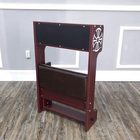 FixtureDisplays 32X20X20" Prayer Bench, Padded Kneeler with Book Shelf, Easy Fold-Away Prayer Table Chair 10104 in Saudi Arabia