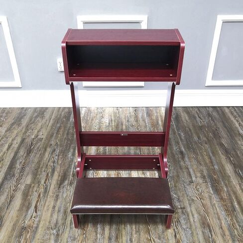 FixtureDisplays 32X20X20" Prayer Bench, Padded Kneeler with Book Shelf, Easy Fold-Away Prayer Table Chair 10104 in Saudi Arabia