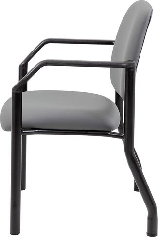 كرسي غرفة استقبال الضيوف من Boss Office Products بسعة وزن 300 رطل، رمادي in Saudi Arabia