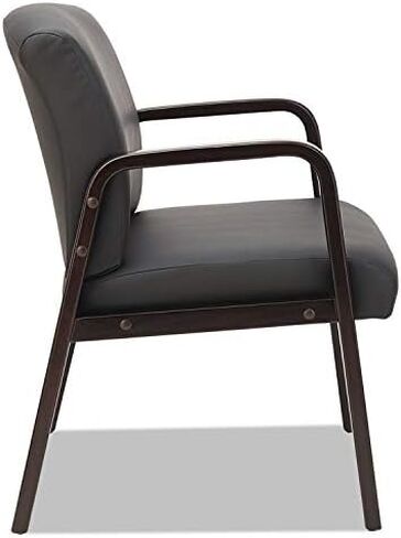 Alera RL4319E Reception Lounge Series Guest Chair, Espresso/Black Leather in Saudi Arabia