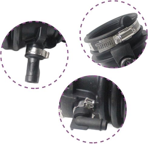 مجموعة خرطوم دخول هواء المحرك متوافقة مع Ford Fusion 2013-2020 2.5L أنبوب مرشح مدخل الأنبوب، استبدال DS7Z-9B659-B DS7Z9B659B in Kuwait