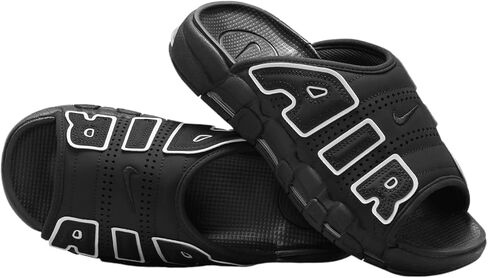 Men's Black Air More Uptempo Slides by NIKE in Saudi Arabia