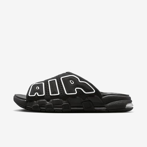Men's Black Air More Uptempo Slides by NIKE in Saudi Arabia